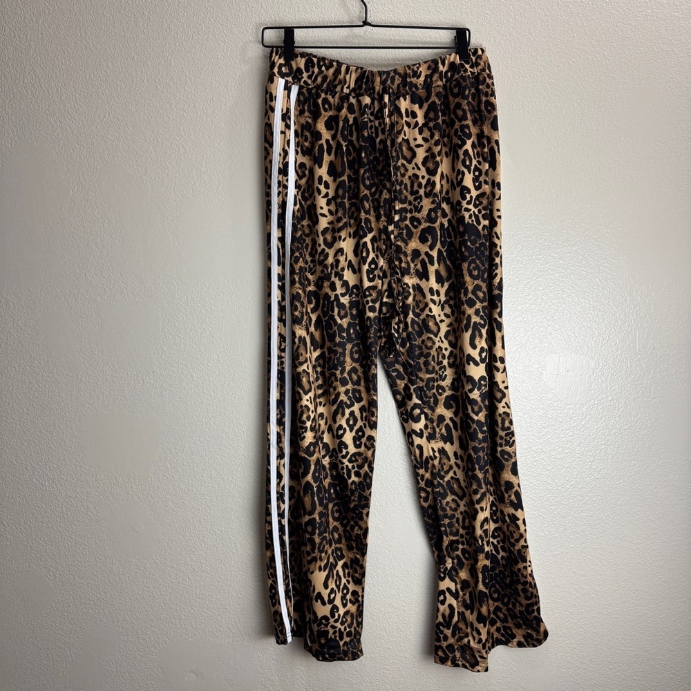 Leopard Vintage Track Style Pants Size XL Unisex